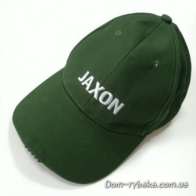 Бейсболка с фонариком Jaxon 5 диодов  зеленая  (9996884)