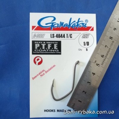 Гачок Gamakatsu LS-4644F тефлон №1 / 0 5шт (14913300100)