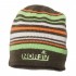 Шапка вязаная NORFIN (коричневая в полоску)  (302772-XL-BR )
