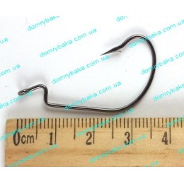 Крючок Cobra L-worm 2312 №2.0 NSB с колечком 1шт(9991920)