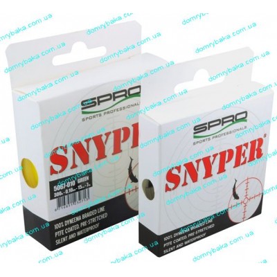 Шнур Spro Snyper 0.30mm 46lbs 21кг 110м зелений (5066030) Шнур Spro Snyper 0.30mm 46lbs 21кг 110м зелений (5066030)