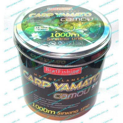 Леска Brat fishing Carp Yamato  0.40мм 15.7 kг 1000м(9992302) 