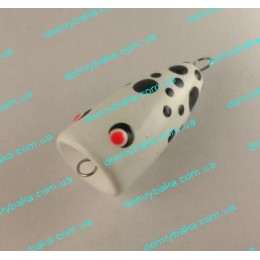 Приманка поверхностная "Поплавок Поппер" 3гр 4см белая(9992643)