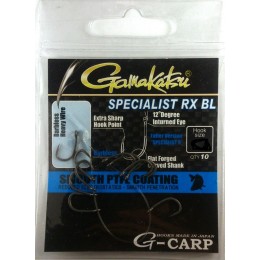 Крючок Gamakatsu G-CARP Specialist RX Barbless №6 10шт тефл без бород(185032600) спорт