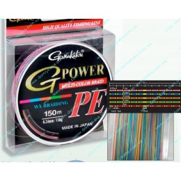 Шнур Gamakatsu G-Power Multi Color PE 0.12mm 150m(5111012) Шнур Gamakatsu G-Power Multi Color PE 0.12mm 150m(5111012)