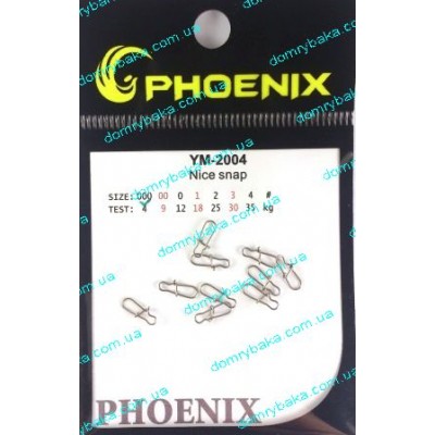 Карабін американка Phoenix №000 (014) 10шт 4кг (2004000)