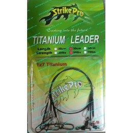 Поводок Strike Pro Titanium 1х7 30см 22кг 3шт (9996115)