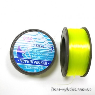 Леска Черниговская 0.60 мм 18 кг  100м флуо-салатовая (9996612) 