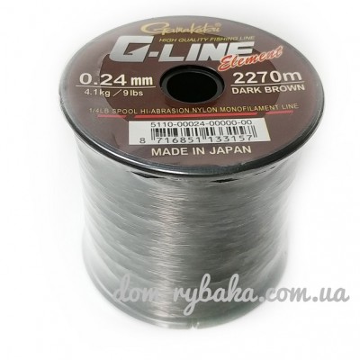 Леска Gamakatsu G-Line Element Dark Brown (9998410) Леска Gamakatsu G-Line Element Dark Brown (9998410)