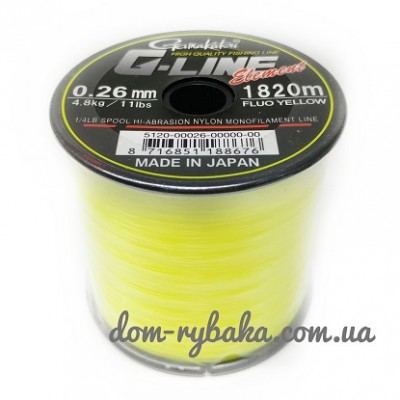 Леска Gamakatsu G-Line Element Fluo Yellow  (9998584) 