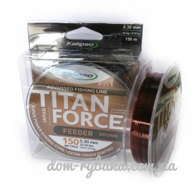 Волосінь фидерная Kalipso Titan Force Feeder коричнева  150м (9996369)