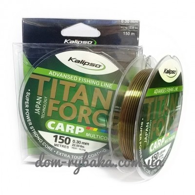 Леска Kalipso Titan Force Carp Multicolore 0.30мм 10.2 кг 150м (9997893)