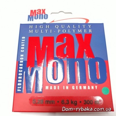 Волосінь Climax Max mono Fluorocarbon Coated multipolymer 0.28 мм 6.3 кг 300м оливкова (30434)