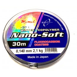 Волосінь Momoi Nano-Soft Winter Fluorocarbon Coating 0.140мм 2.1kг 30м прозора (9995076)