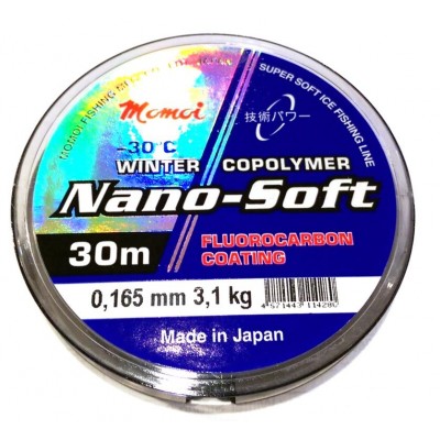 Волосінь Momoi Nano-Soft Winter Fluorocarbon Coating 0.165мм 3.1kг 30м прозора (9995077)