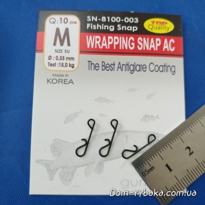 Безузловая застёжка Wrapping Snap 0.55 мм 15 кг (9996597)