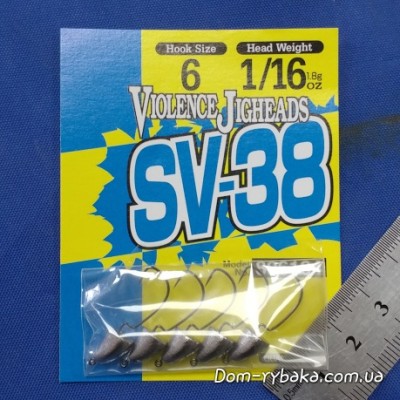Джиг-головка DECOY Violence Jighead SV-38 №6 1 / 16Oz 1.8 гр 5 шт (806104) Джиг-головка DECOY Violence Jighead SV-38 №6 1 / 16Oz 1.8 гр 5 шт (806104)