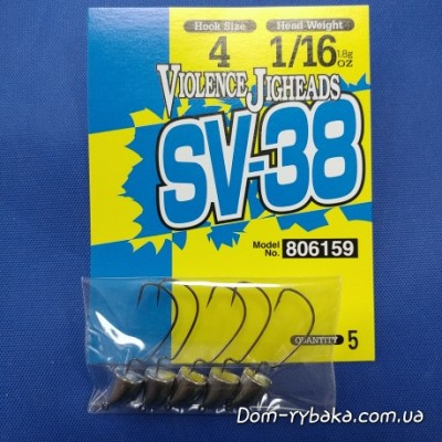 Джиг-головка DECOY Violence Jighead SV-38 №4 1 / 16Oz 1.8 гр 5 шт (806159) Джиг-головка DECOY Violence Jighead SV-38 №4 1 / 16Oz 1.8 гр 5 шт (806159)