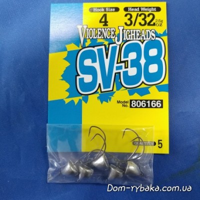 Джиг-головка DECOY Violence Jighead SV-38 №4 3 / 32Oz 2.6 гр 5 шт (806166)