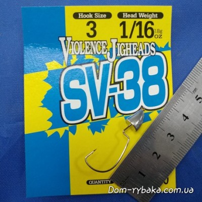 Джиг-головка DECOY Violence Jighead SV-38 №3 1 / 16Oz 1.8 гр 5шт (806203) Джиг-головка DECOY Violence Jighead SV-38 №3 1 / 16Oz 1.8 гр 5шт (806203)