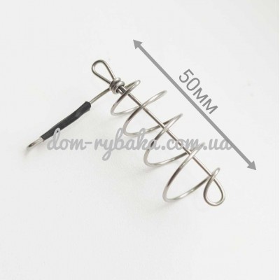 Кормушка пружина "Убийца карася" 50мм с отводом нерж. (9998293) Кормушка пружина "Убийца карася" 50мм с отводом нерж. (9998293)