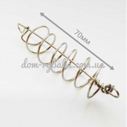 Кормушка пружина "Убийца карася" 70мм Long нержавейка (9996073) Кормушка пружина "Убийца карася" 70мм Long нержавейка (9996073)