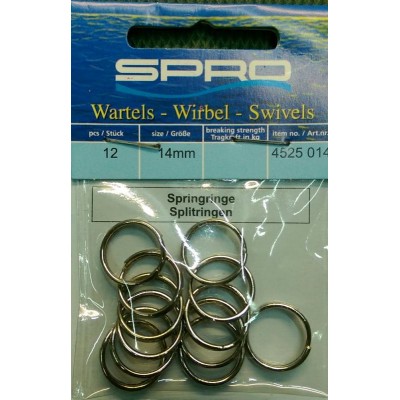Кільце заводне Spro Splitrings 14мм 12шт 25кг (4525014)