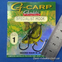 Крючок GAMAKATSU G-CARP SPECIALIST №01 10шт (14682800100) Крючок GAMAKATSU G-CARP SPECIALIST №01 10шт (14682800100)