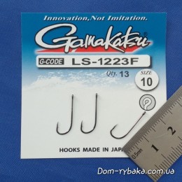 Крючок Gamakatsu LS-1223F RING EYE №10 13 шт колечко (14792701000) Крючок Gamakatsu LS-1223F RING EYE №10 13 шт колечко (14792701000)