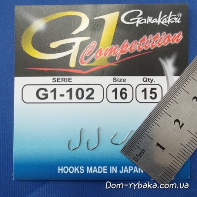 Гачок Gamakatsu G1-102 Competition №16 15 шт лопатка (14919801600)