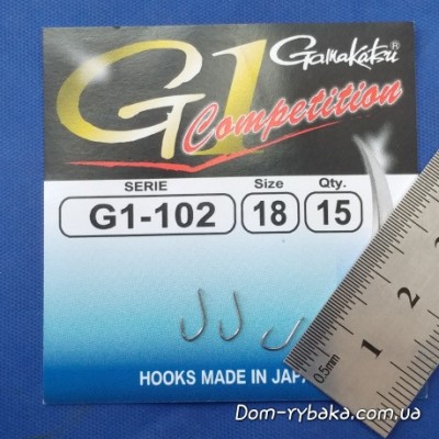 Гачок Gamakatsu G1-102 Competition №18 15 шт лопатка (14919801800)