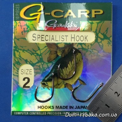 Гачок GAMAKATSU G-CARP SPECIALIST №02 10шт (14682800200)