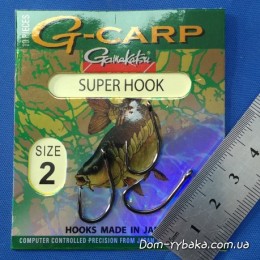 Гачок GAMAKATSU G-CARP SUPER №02 10шт (14682900200) Гачок GAMAKATSU G-CARP SUPER №02 10шт (14682900200)