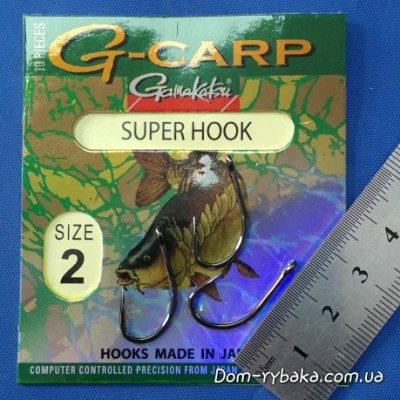 Гачок GAMAKATSU G-CARP SUPER №02 10шт (14682900200)