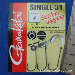 Гачок GAMAKATSU Single hook 31 №04 6 шт (198509800400) Гачок GAMAKATSU Single hook 31 №04 6 шт (198509800400)