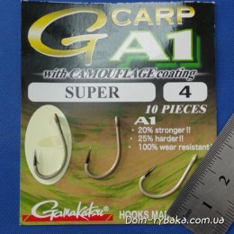 Крючок Gamakatsu A1 G-Carp Camouflage Sand Super №4 10шт (14908800400) Крючок Gamakatsu A1 G-Carp Camouflage Sand Super №4 10шт (14908800400)