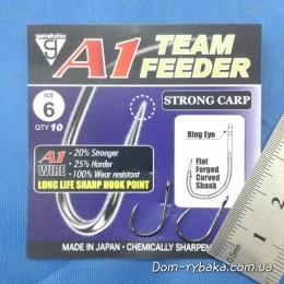 Гачок GAMAKATSU A1 TEAM FEEDER Strong Carp № 06 10шт колечко (18508000600)
