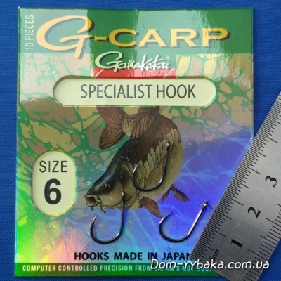 Крючок GAMAKATSU G-CARP SPECIALIST №06 10шт (14682800600) 