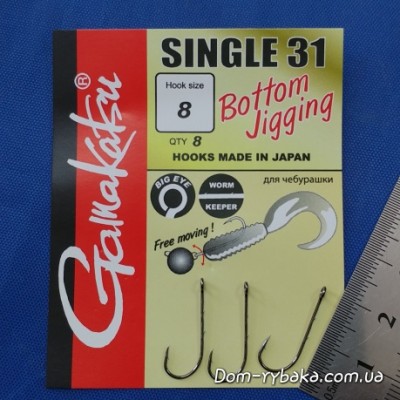 Крючок GAMAKATSU Single hook 31 №08 8 шт (198509800800) Крючок GAMAKATSU Single hook 31 №08 8 шт (198509800800)