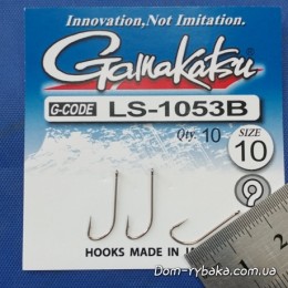 Гачок Gamakatsu LS-1053B Ring Eye №010 10 шт колечко (14792101000)