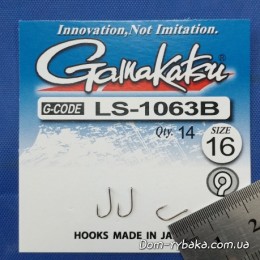 Крючок Gamakatsu LS-1063F Ring Eye №016 14 шт колечко (14792401600) Крючок Gamakatsu LS-1063F Ring Eye №016 14 шт колечко (14792401600)