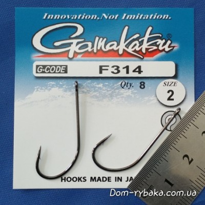 Гачок Gamakatsu F314 №2 8 шт колечко (14795300200)