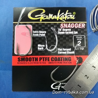 Гачок GAMAKATSU G-CARP SNAGGER №02 10шт Teflon coating (18503500200) Гачок GAMAKATSU G-CARP SNAGGER №02 10шт Teflon coating (18503500200)