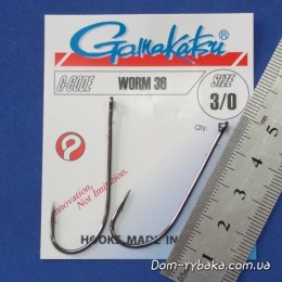 Гачок GAMAKATSU Worm 36 # 3/0 5 шт колечко (14667800300)