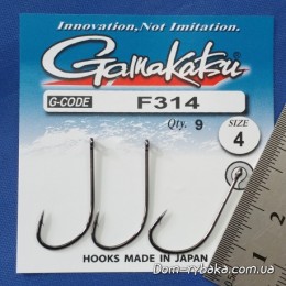 Гачок Gamakatsu F314 №4 9 шт колечко (14795300400)