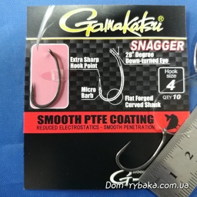 Гачок GAMAKATSU G-CARP SNAGGER №04 10шт Teflon Coating (18503500400) Гачок GAMAKATSU G-CARP SNAGGER №04 10шт Teflon Coating (18503500400)