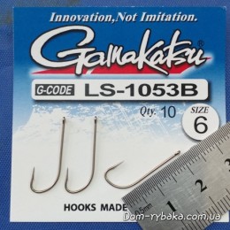 Гачок Gamakatsu LS-1053B Ring Eye №06 10 шт колечко (14792100600).