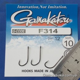 Гачок Gamakatsu F314 №10 12 шт колечко (14795301000)