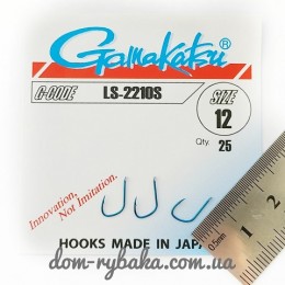 Крючок Gamakatsu LS-2210S №12 25 шт синий лопатка (14656201200)
