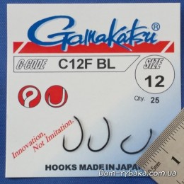 Крючок GAMAKATSU C12F BL №12 25 шт Barbless колечко (149304001200) Крючок GAMAKATSU C12F BL №12 25 шт Barbless колечко (149304001200)